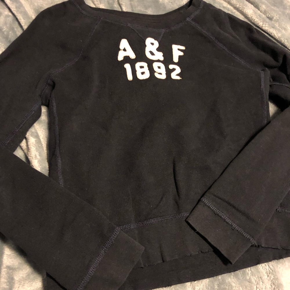 Abercrombie sweatshirt , navy, small
